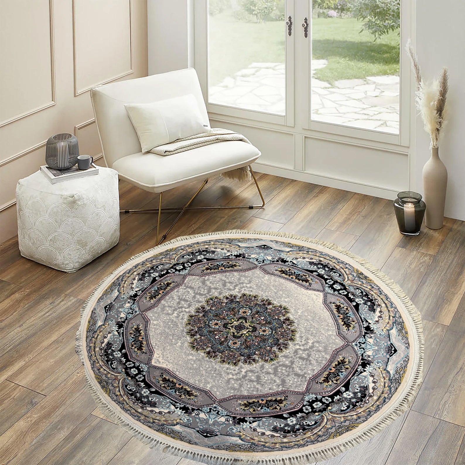HALIDAY 700 Reed Round Rug - GLARA HOME