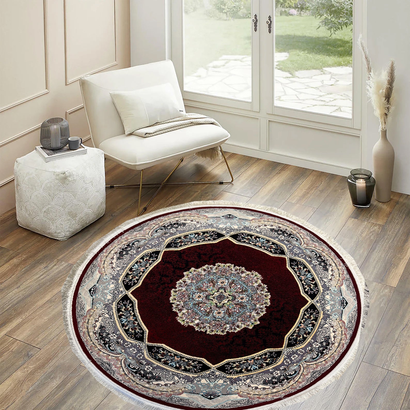 HALIDAY 700 Reed Round Rug - GLARA HOME