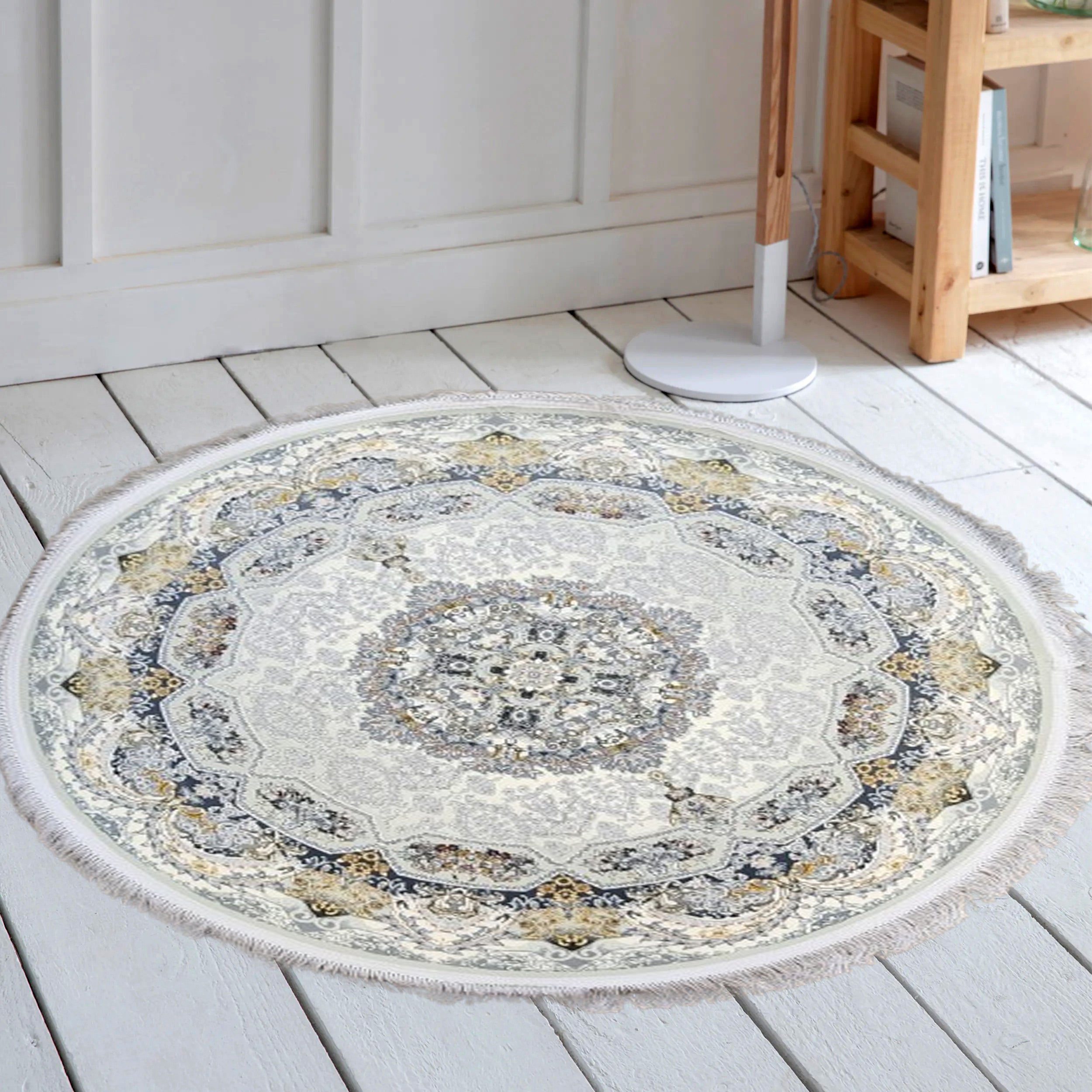 Haliday 1200 Reed Round Rug - GLARA HOME