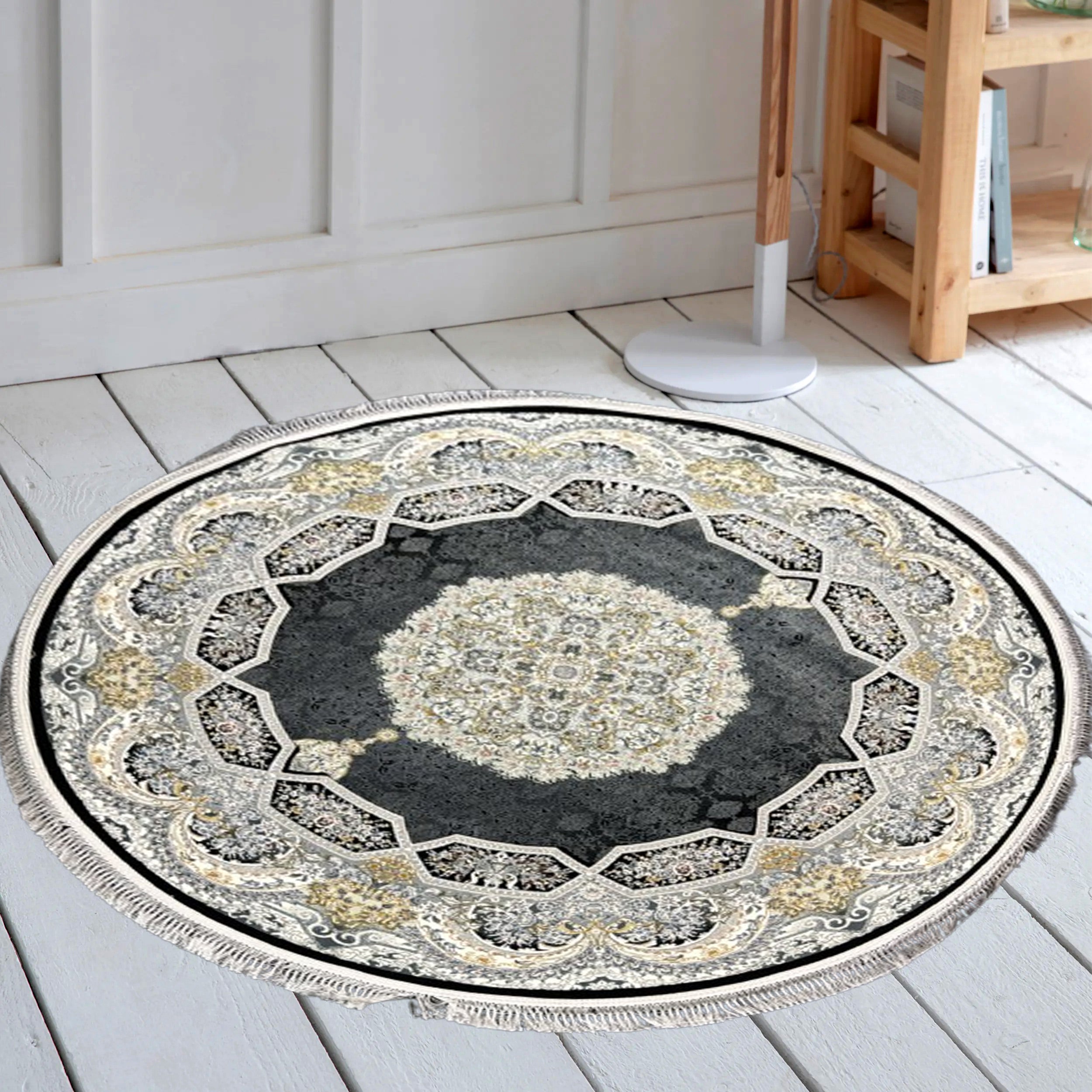 Haliday 1200 Reed Round Rug - GLARA HOME