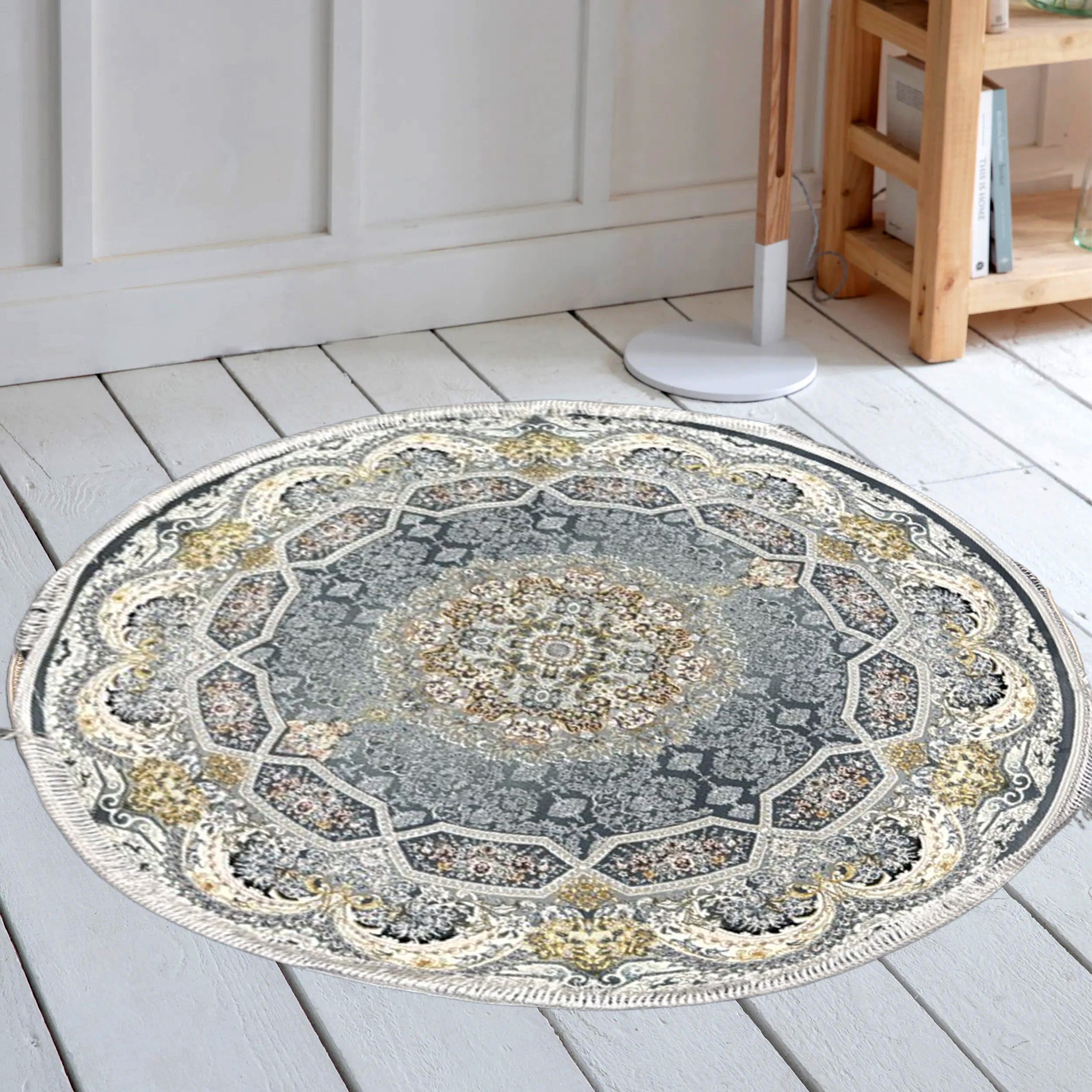 Haliday 1200 Reed Round Rug - GLARA HOME