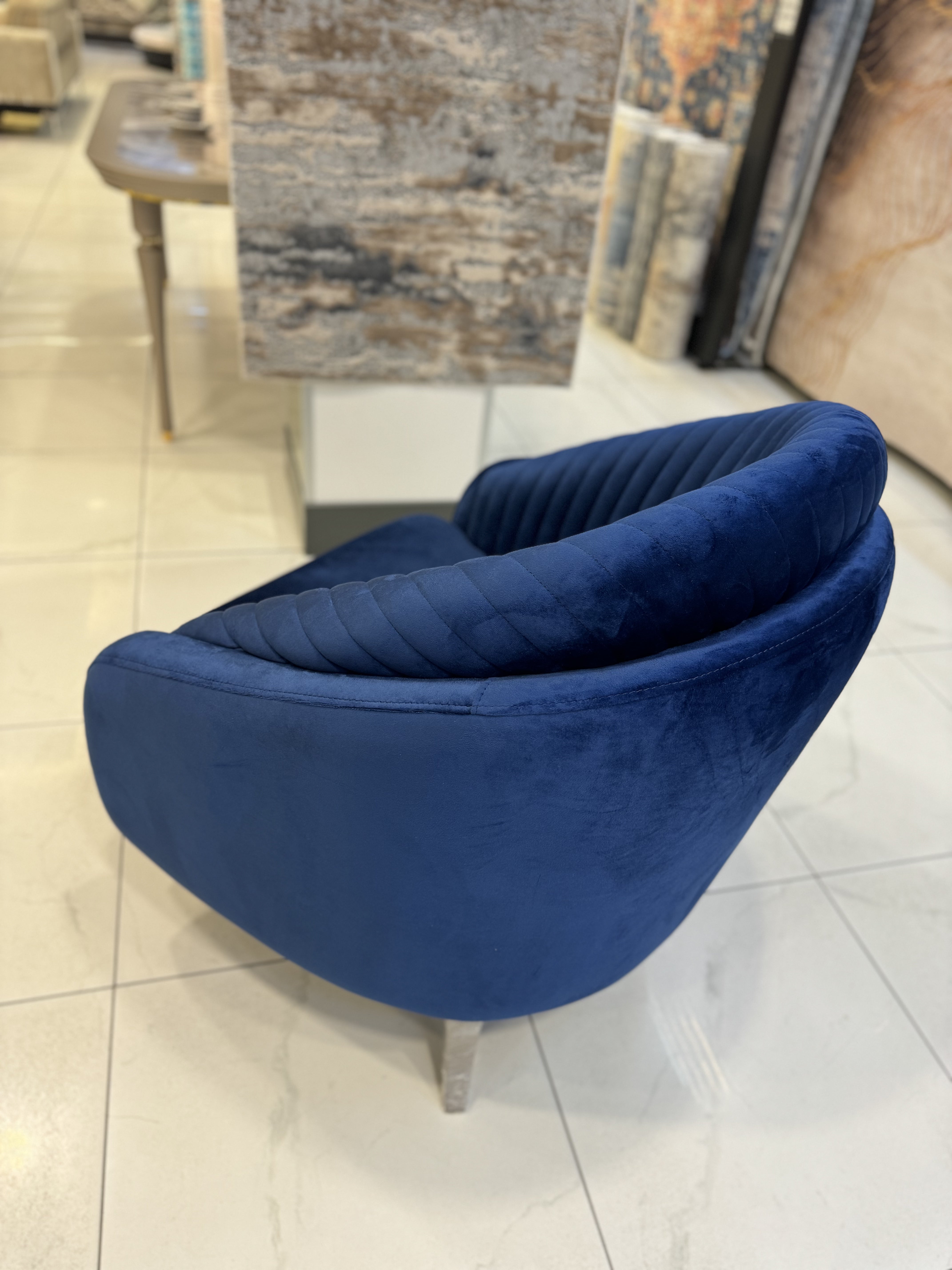 Arya Accent Chair ( Puma49 Gold ) - GLARA HOME