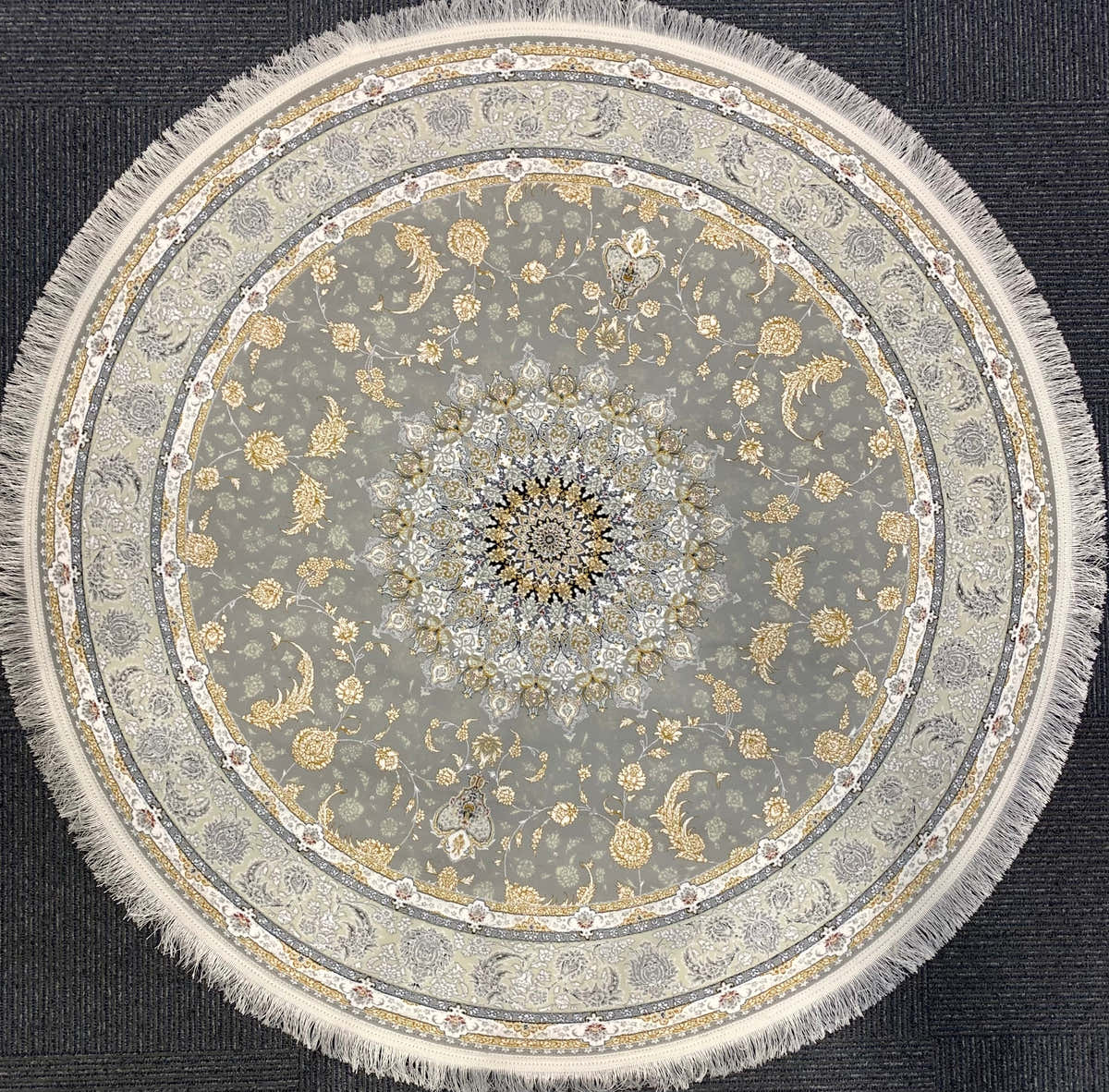 Isfahan 1250 Reed Round Rug - GLARA HOME