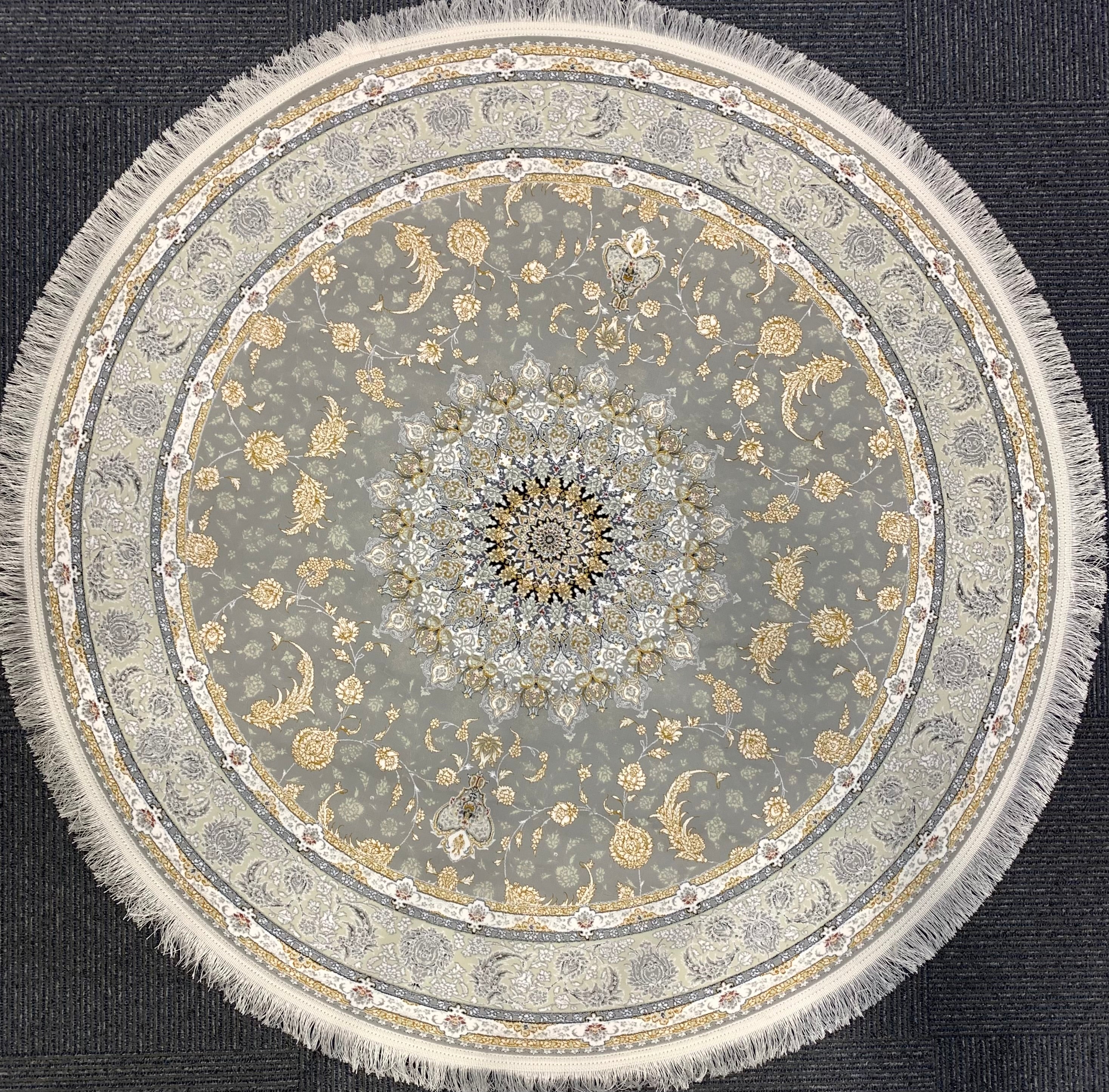 Isfahan 1250 Reed Round Rug - GLARA HOME