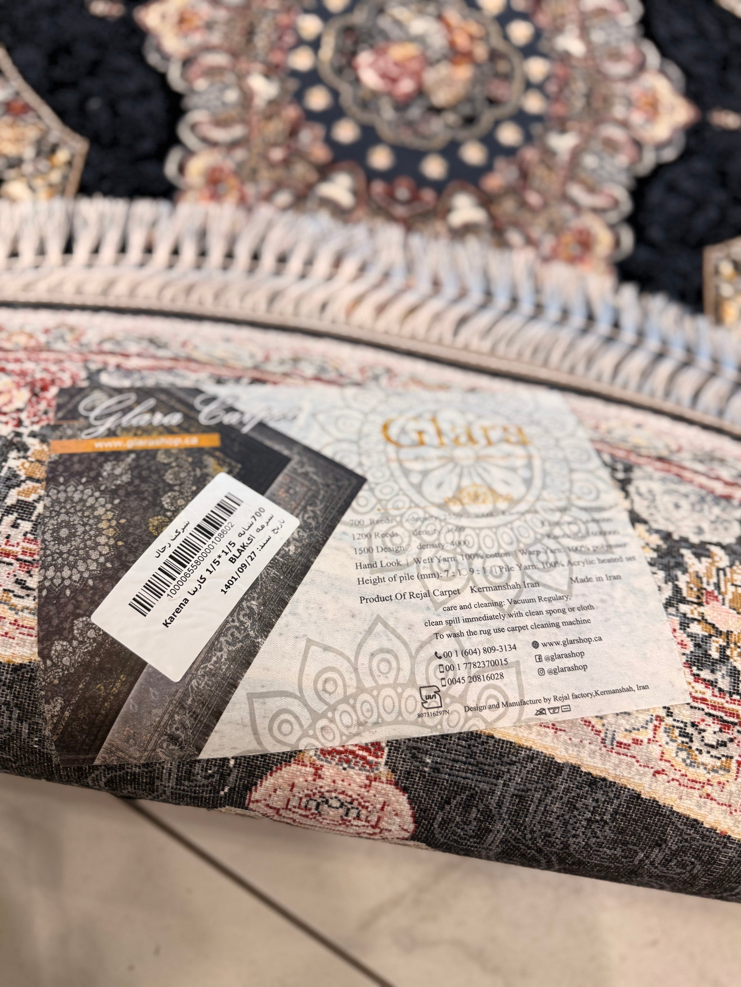 KARENA 700 Reed Round Rug - GLARA HOME