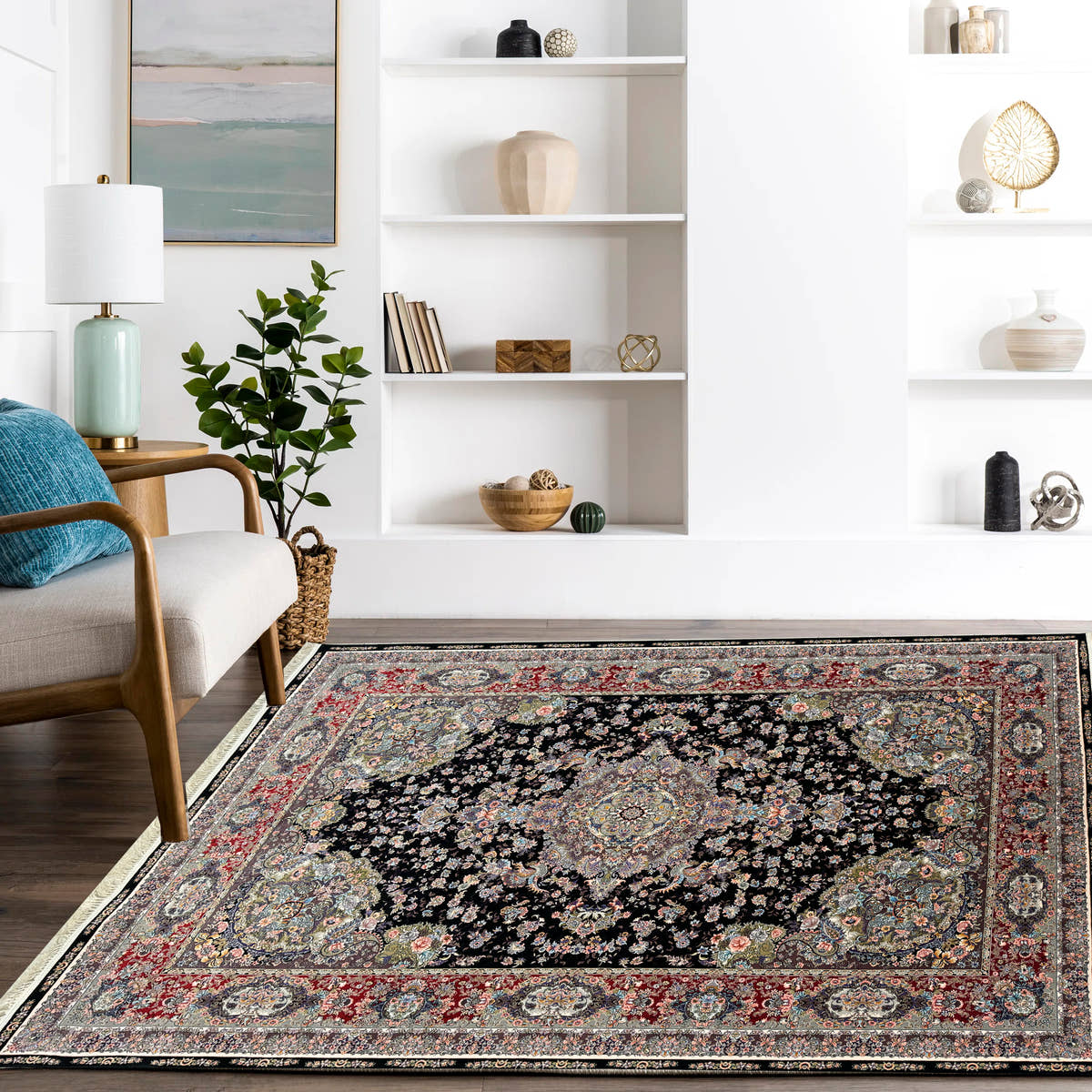 Khatibi 1200 Reed Persian Rug - GLARA HOME