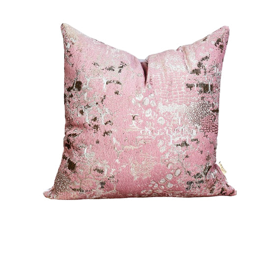 Luxury Patina, velvet throw pillow cover ( Light Pink Cushion Cover) - GLARA HOME