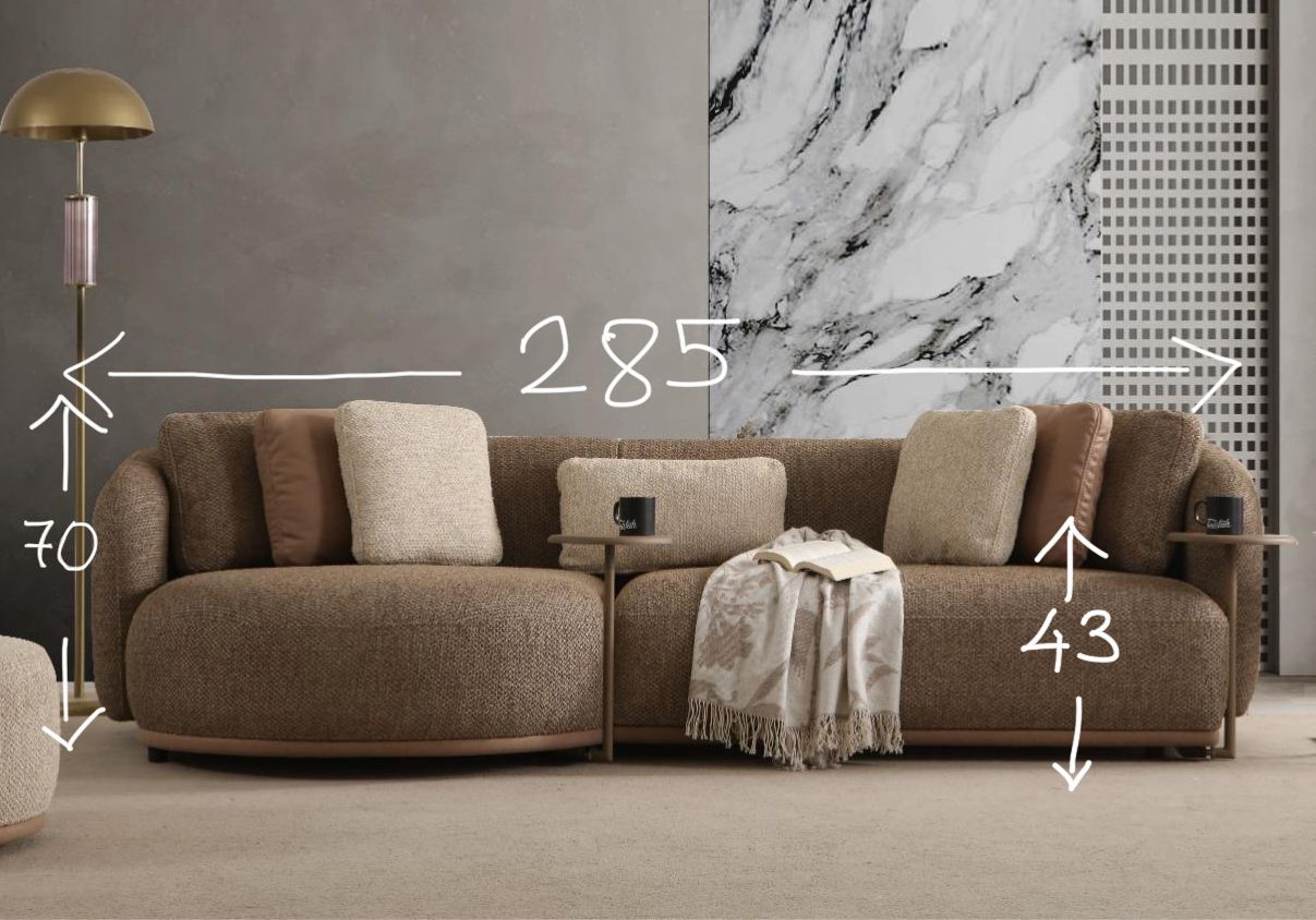Matiz Vision Modern Sectional Sofa – Turkish Luxury Design - GLARA HOME