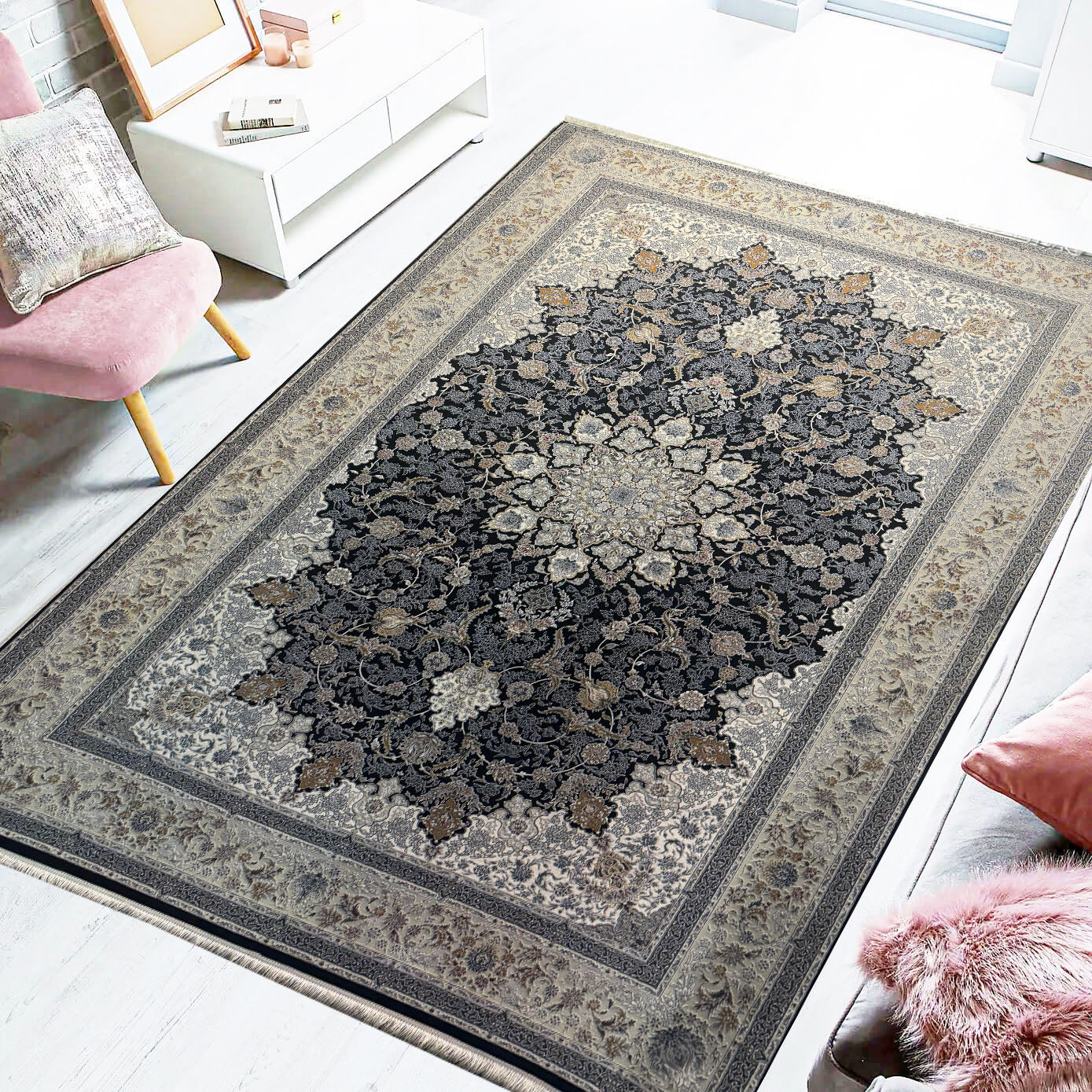 Mina 1200 Reed Persian Rug - GLARA HOME