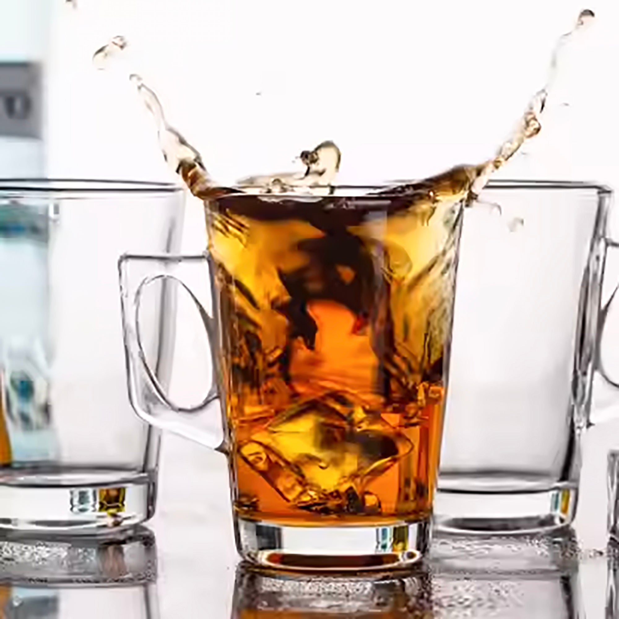 Minimalist 130ml Clear Glass Mug – Elegant & Versatile Design 6 PCS Per Box (RTL-15) - GLARA HOME