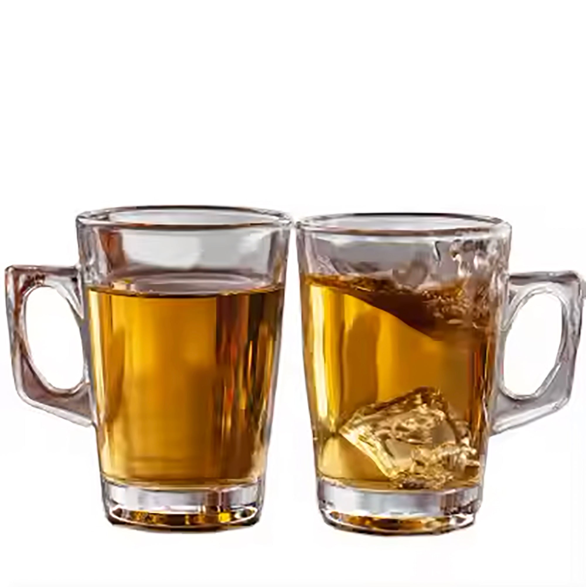Minimalist 130ml Clear Glass Mug – Elegant & Versatile Design 6 PCS Per Box (RTL-15) - GLARA HOME