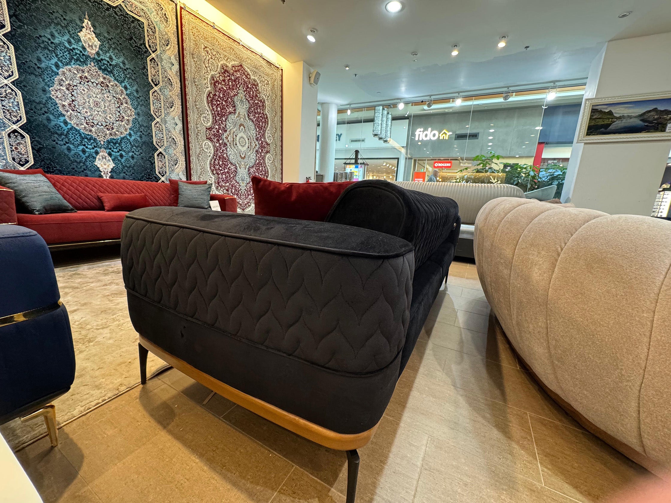 New Casa Sofa ( Soft22 Black ) - GLARA HOME