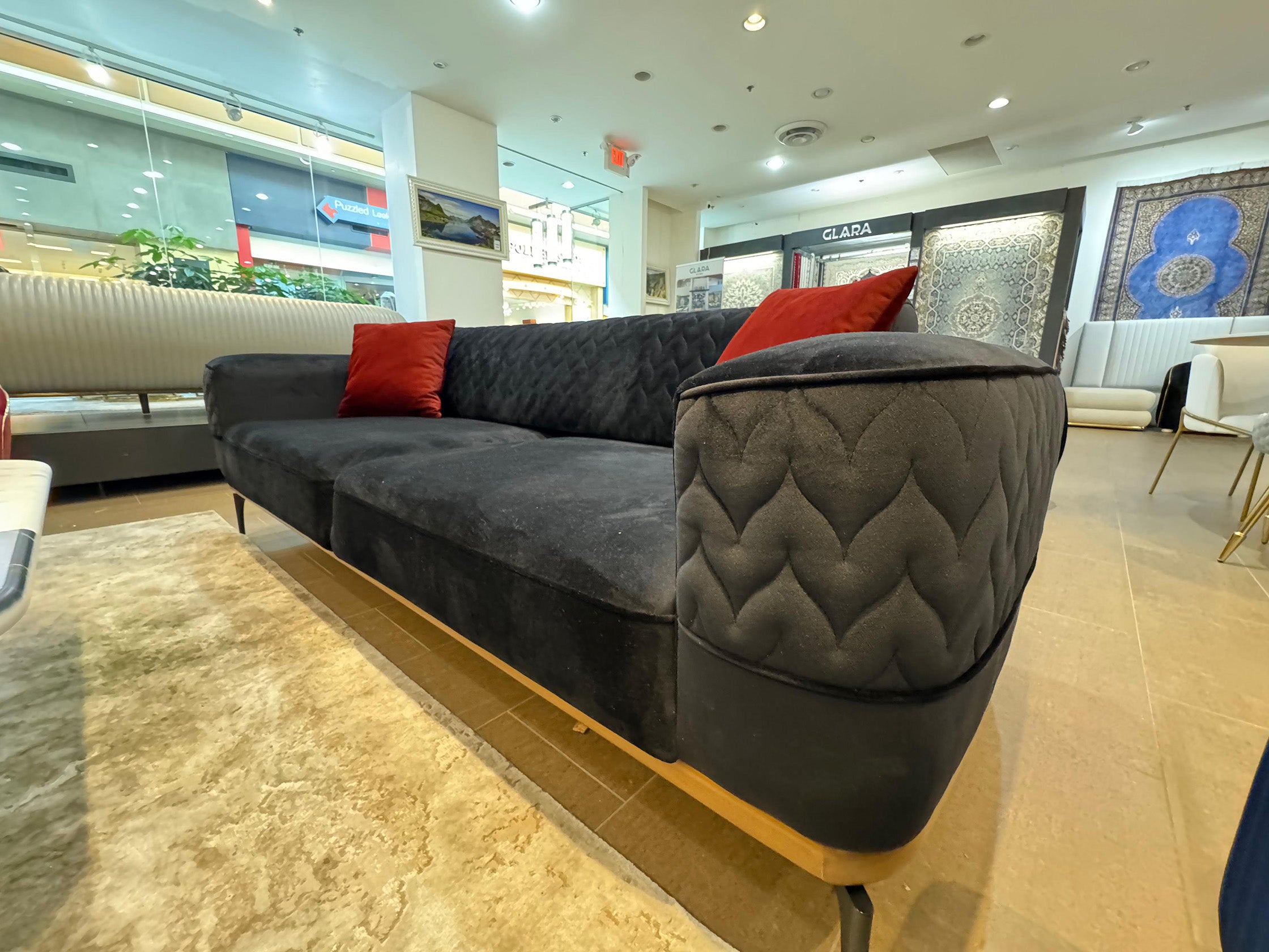 New Casa Sofa ( Soft22 Black ) - GLARA HOME