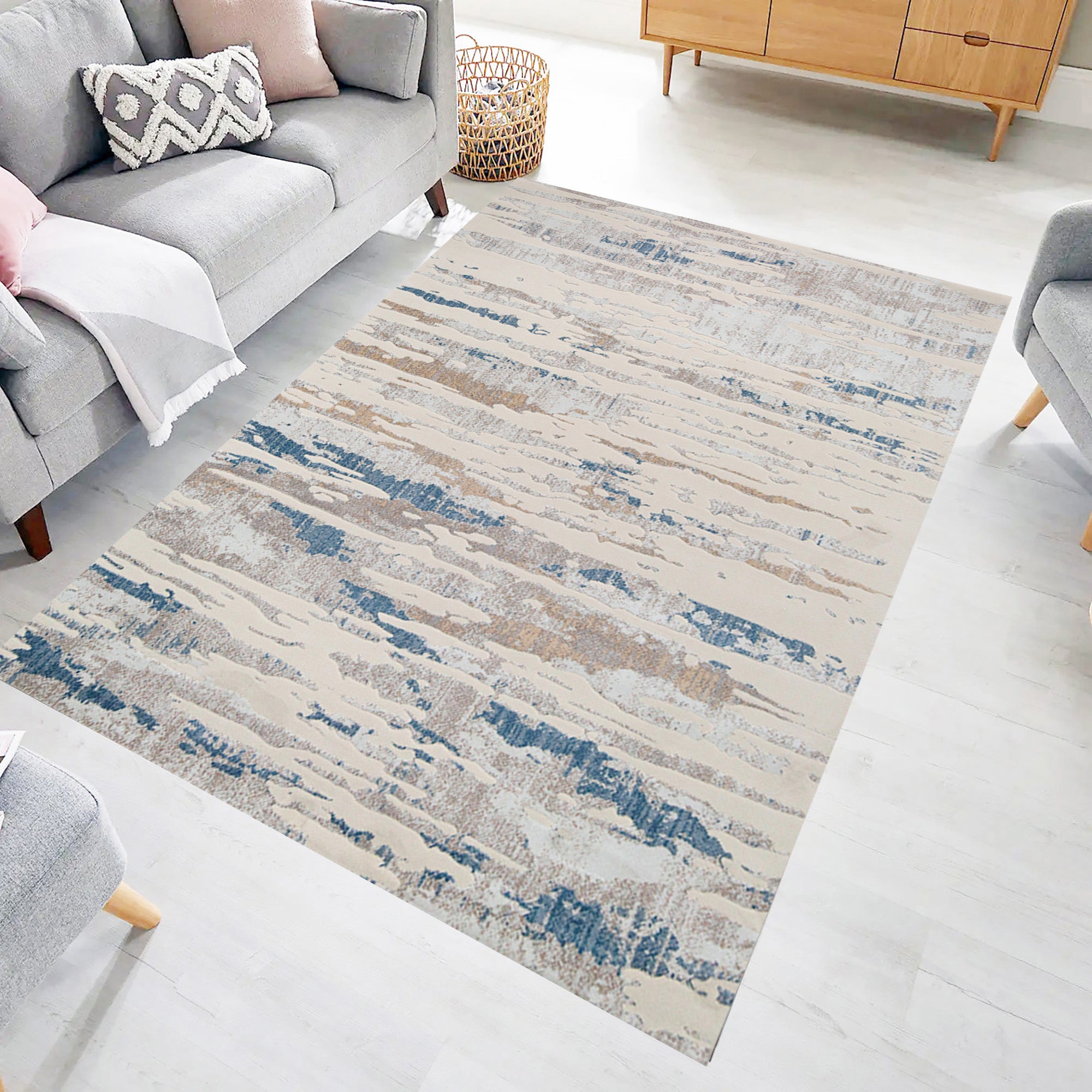 Ocean Breeze Modern Area Rug (AKR-02) - GLARA HOME