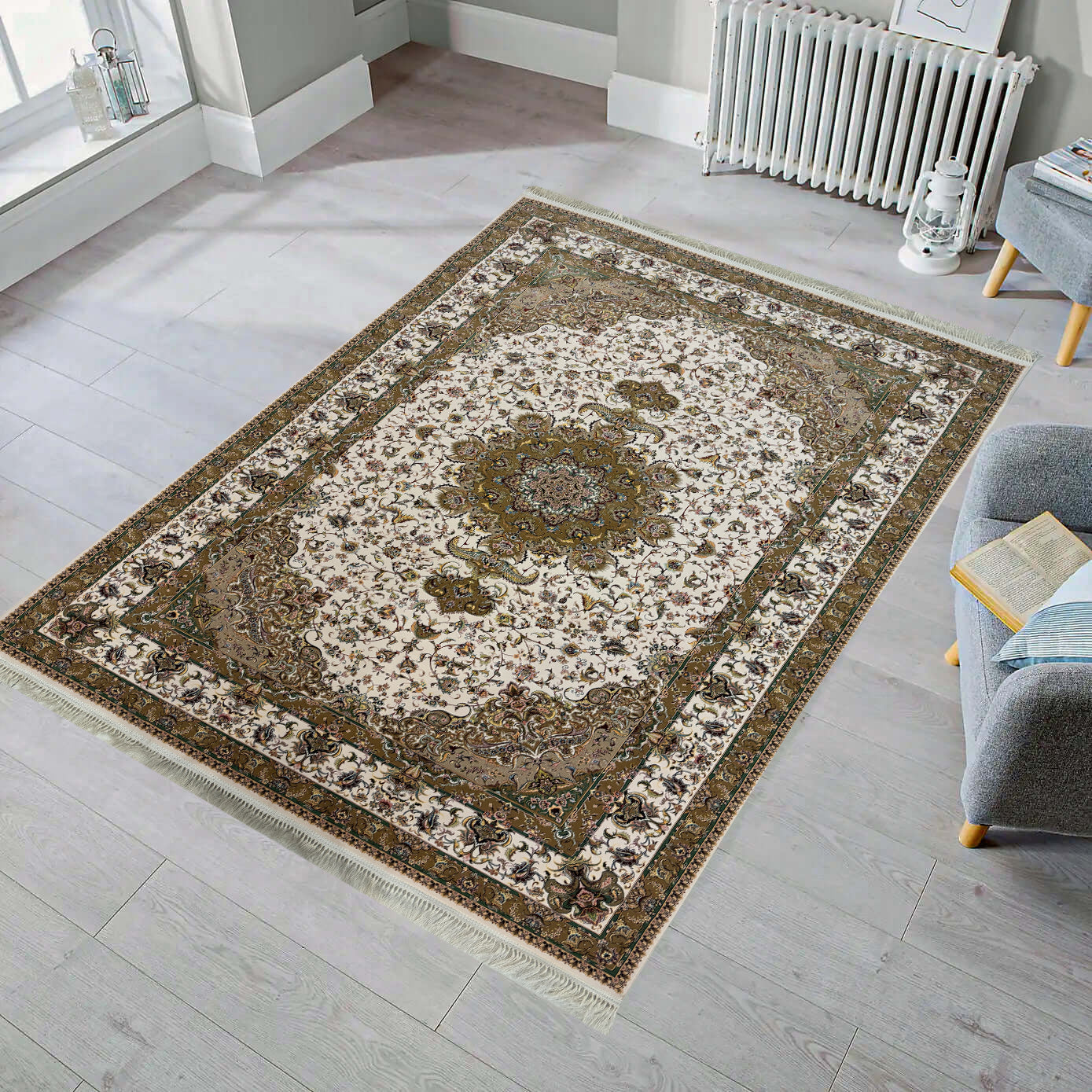 Oleia 1200 Reed Persian Rug - GLARA HOME