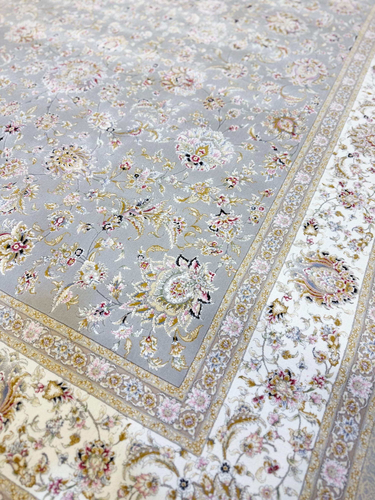 Parimah Grey 1500 Reed Persian Area Rug - GLARA HOME