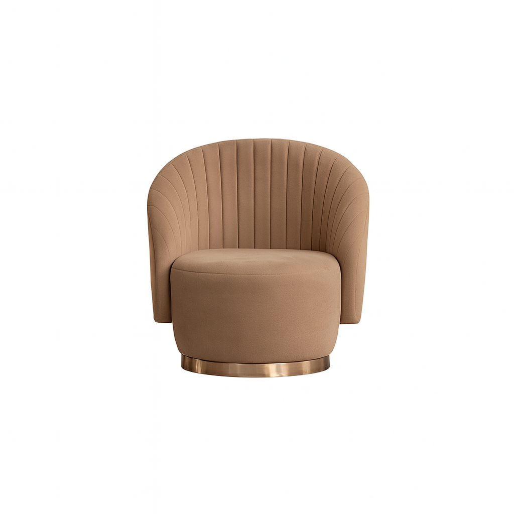 Prada Sofa Set Rose Gold Accent (MAXWELL 05) - GLARA HOME