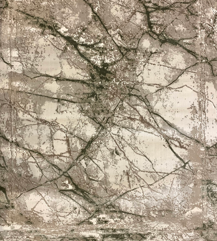 Borrego Round Turkish Area Rug 200x200 cm | Modern Abstract Luxury Rug ( H6214)