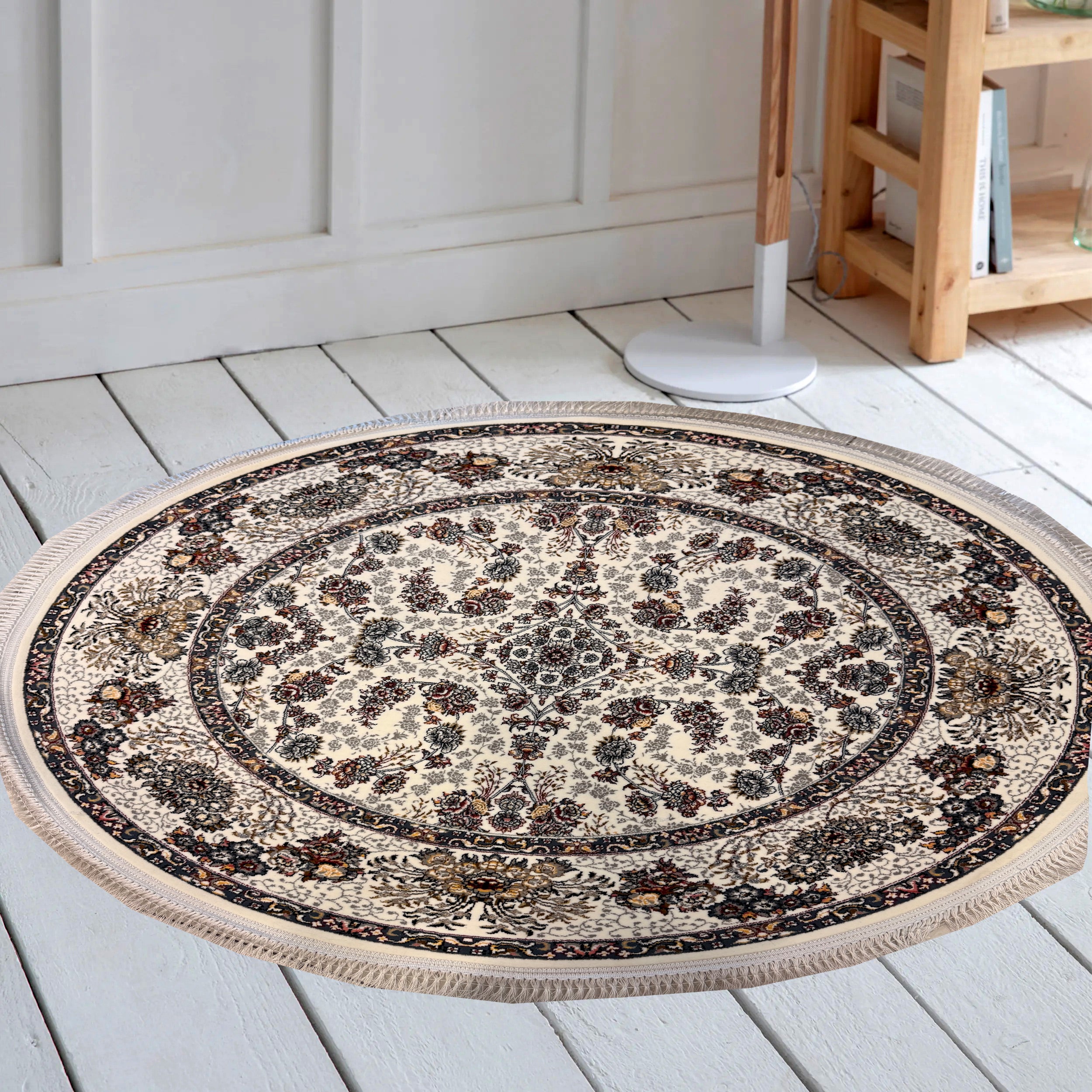 Shahan Cream Persian Rug - GLARA HOME