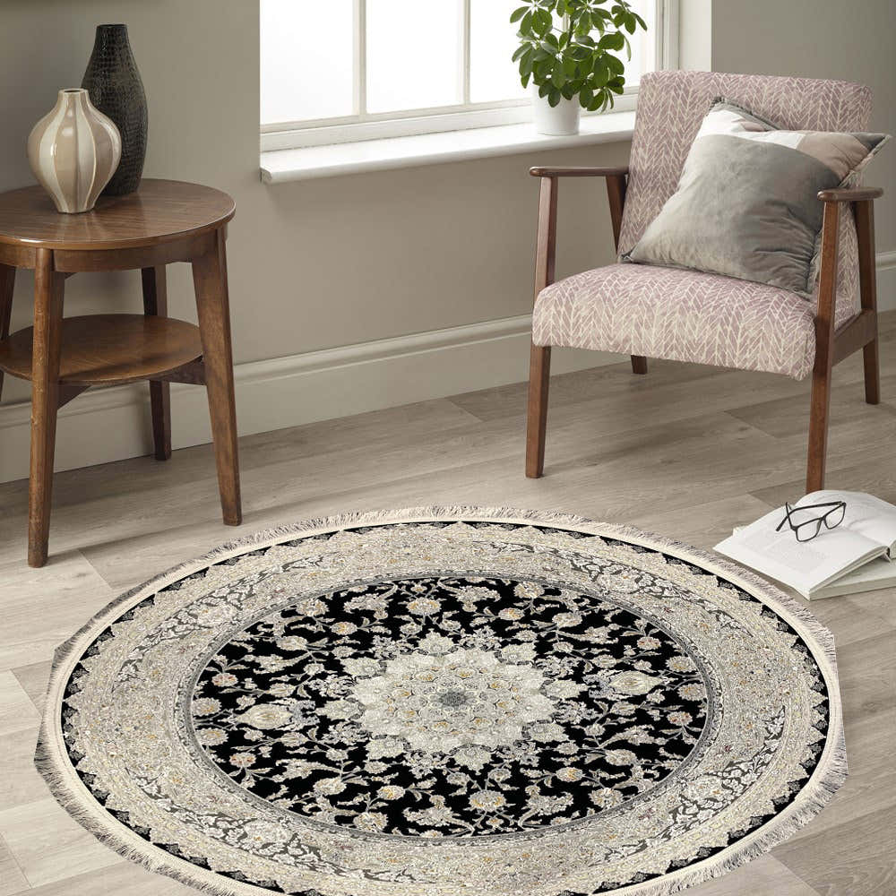 Tida 1200 Reed Persian Round Rug - GLARA HOME