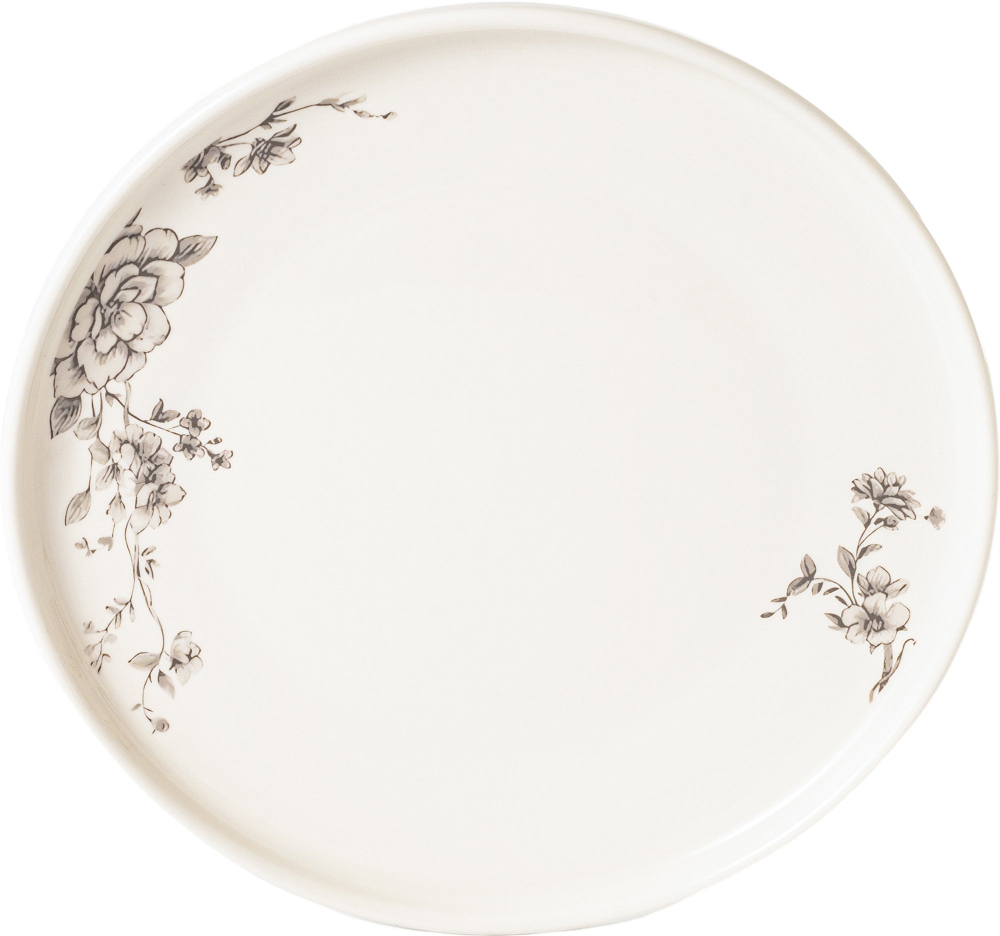 Timeless Grey Floral 26-Pieces Bone China Dinner Set – Modern Elegance (SD-262) - GLARA HOME