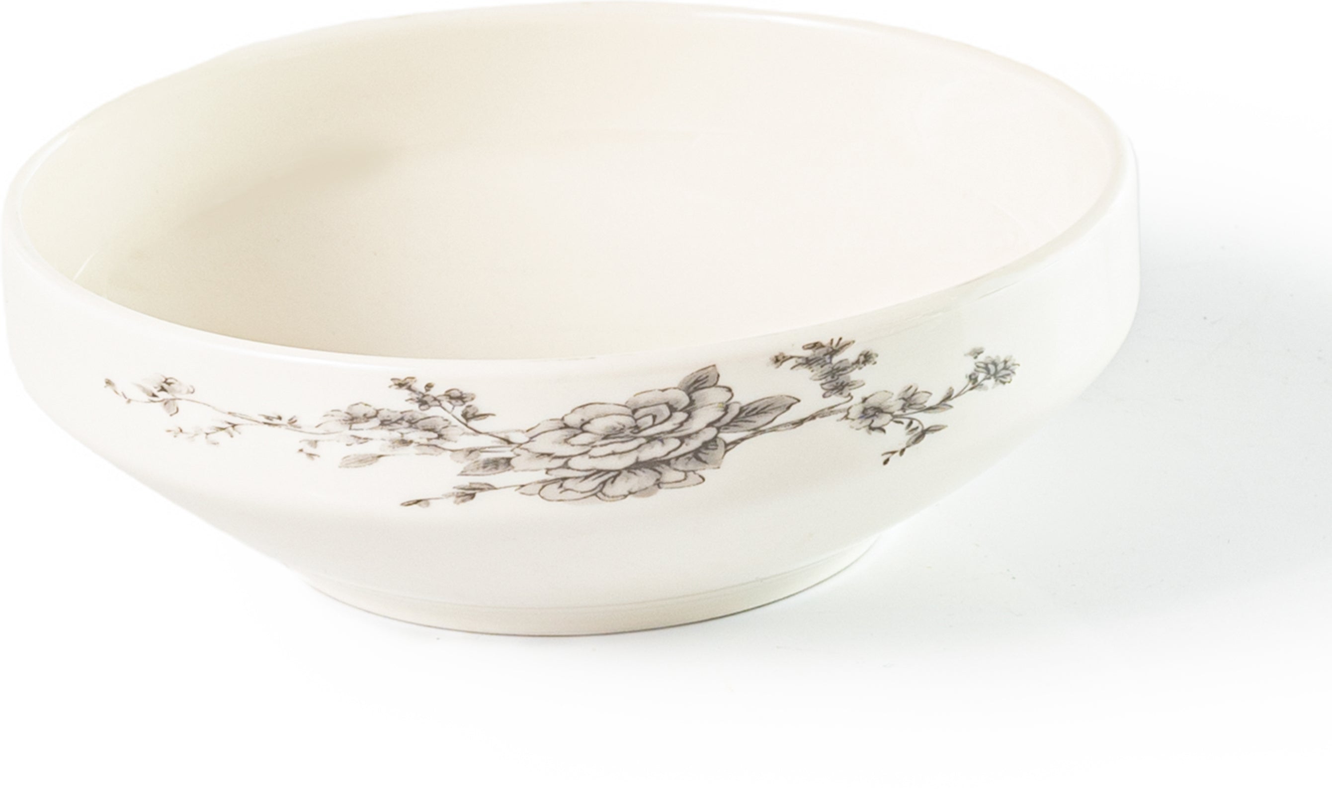 Timeless Grey Floral 26-Pieces Bone China Dinner Set – Modern Elegance (SD-262) - GLARA HOME