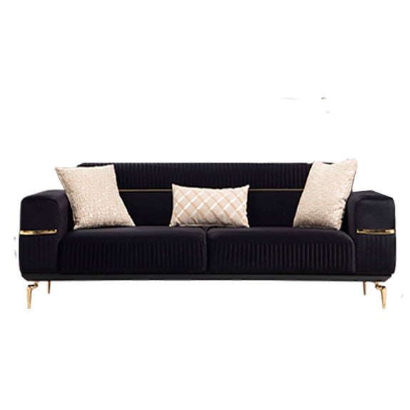Boss Sofa ( Max23 Black/ Gold - GLARA HOME