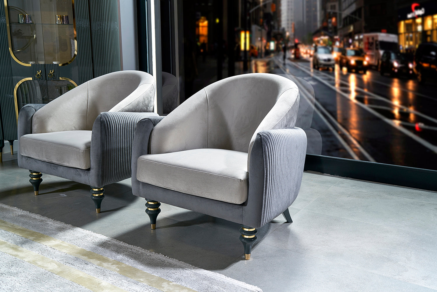 Capella Sofa ( Catalog/ Gold - GLARA HOME