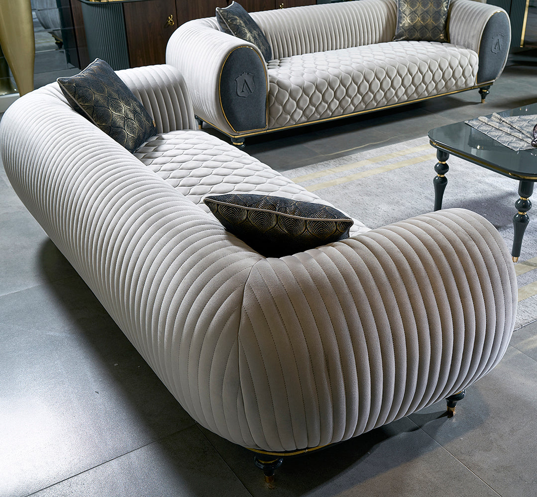 Capella Sofa ( Catalog/ Gold - GLARA HOME