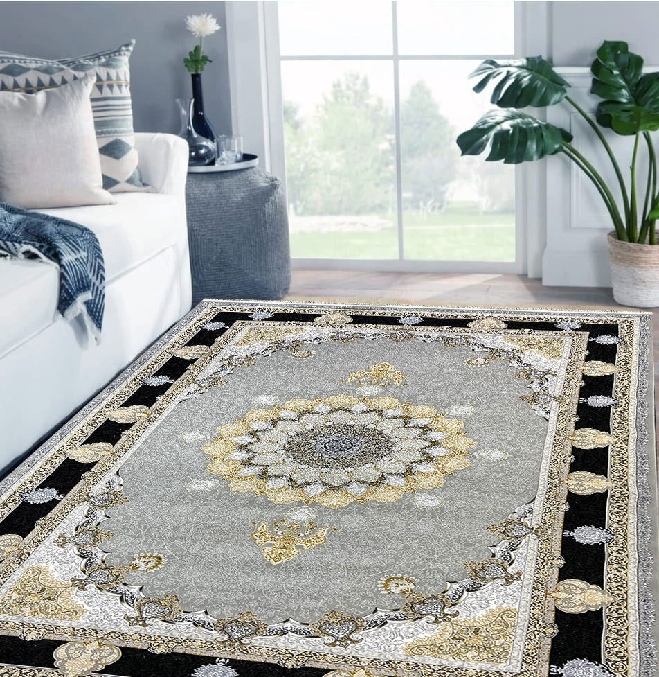 Rozhan 1200 Reed Persian Rug - GLARA HOME