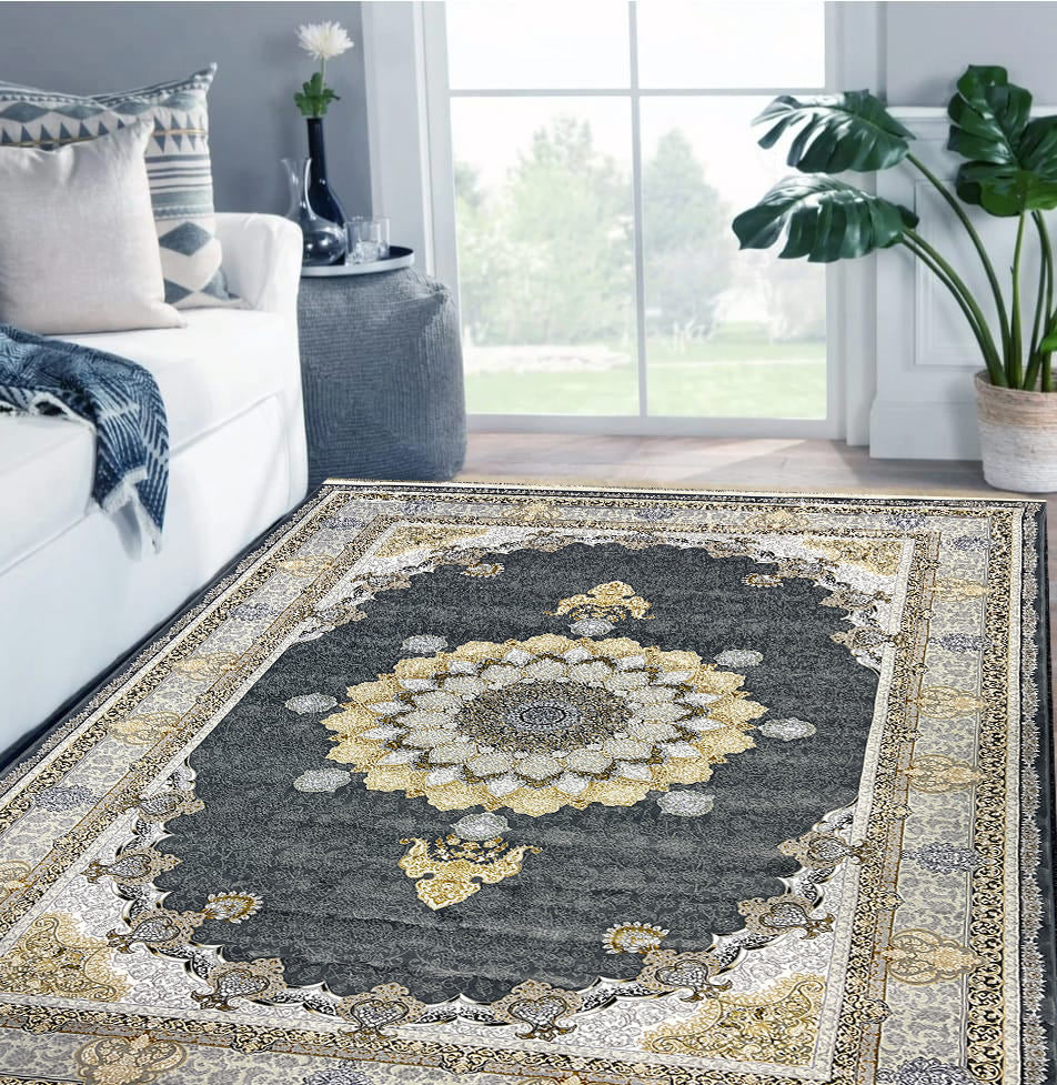 Rozhan 1200 Reed Persian Rug - GLARA HOME