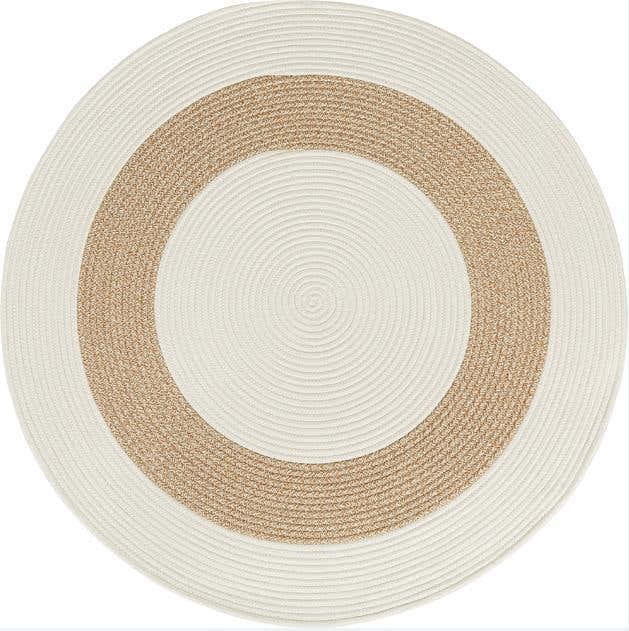 Solara Ivory & Sand Round Woven Rug – BSY-04 — supplier reference photograph