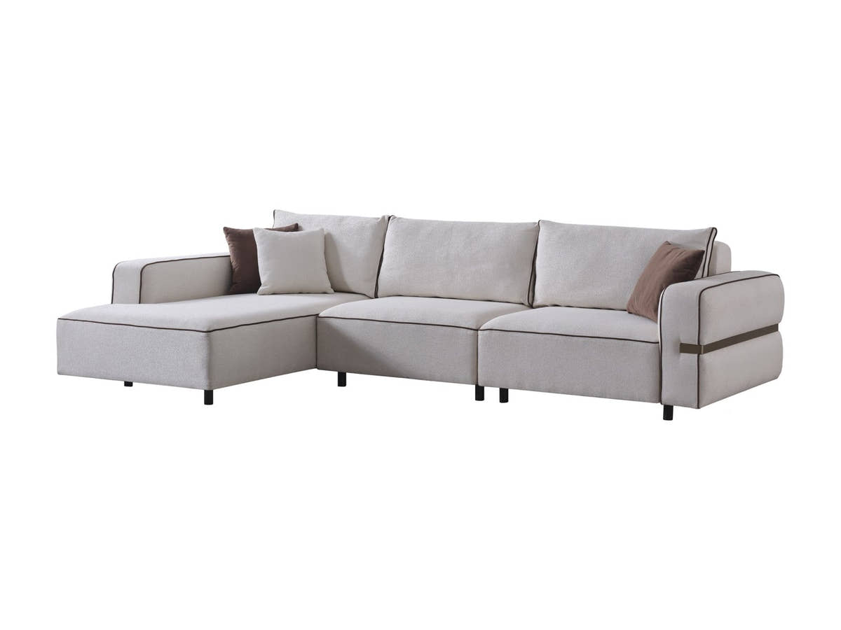 Riva Cream Modular Chaise Sectional Sofa — original product photograph