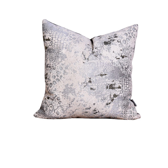 Luxury Patina, Velvet Throw Pillow Cover ( Light Grey Cushion Cover) - GLARA HOME