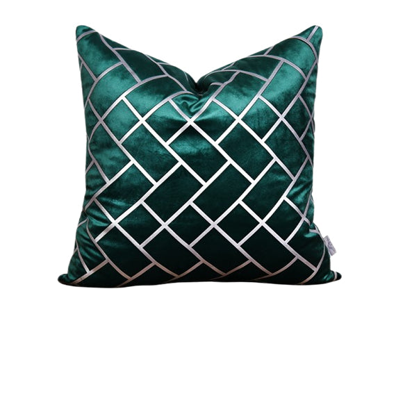 Luxury Velvet Throw Pillow Cover ( Royal Green Cushion Cover) - GLARA HOME