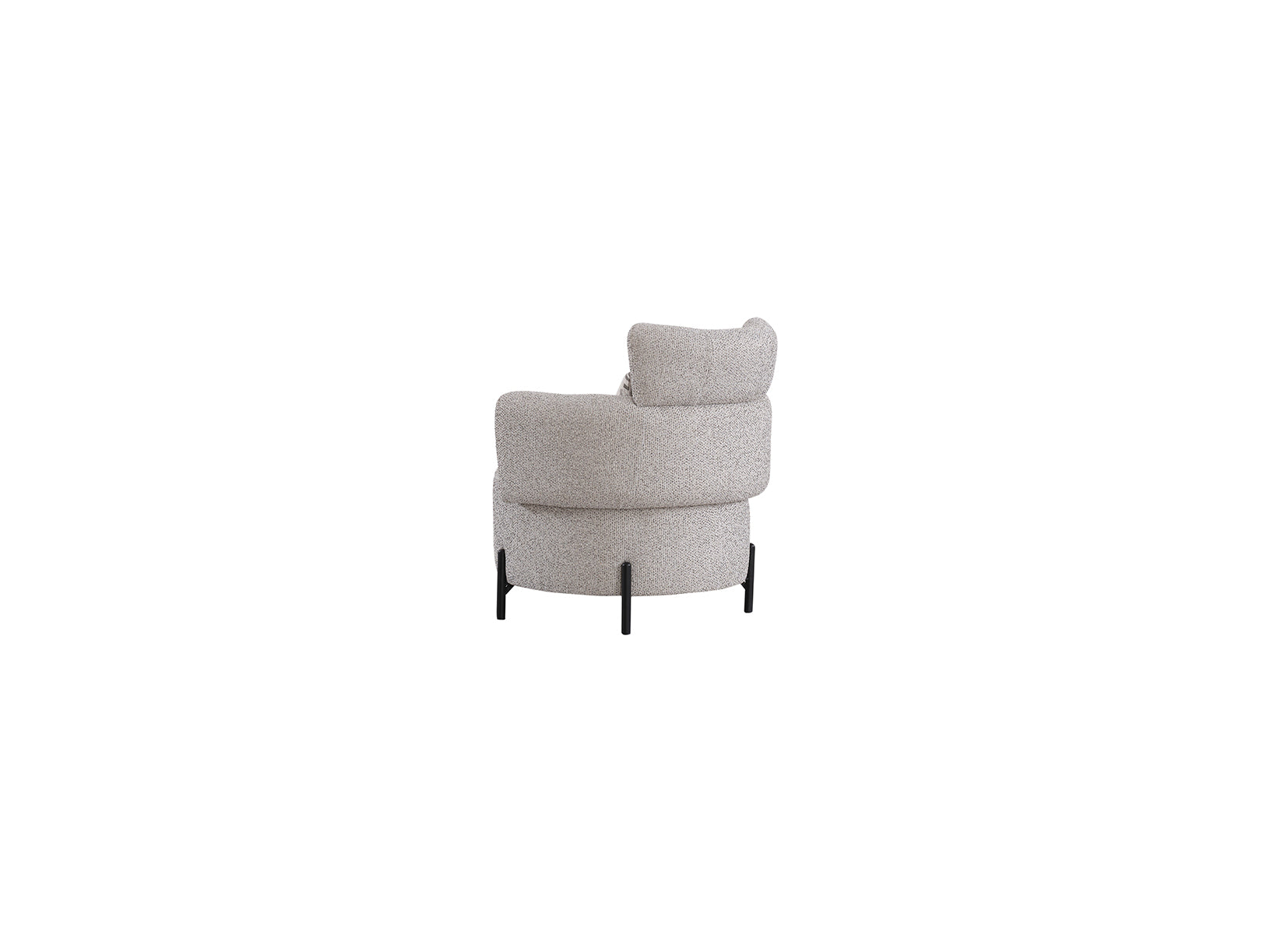 Gray armchair on a white background