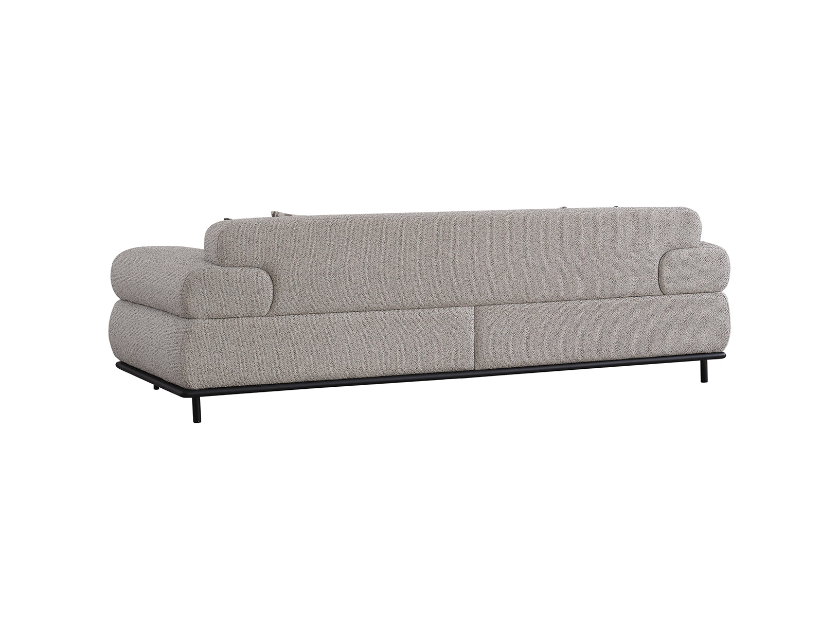 Gray sofa on a white background