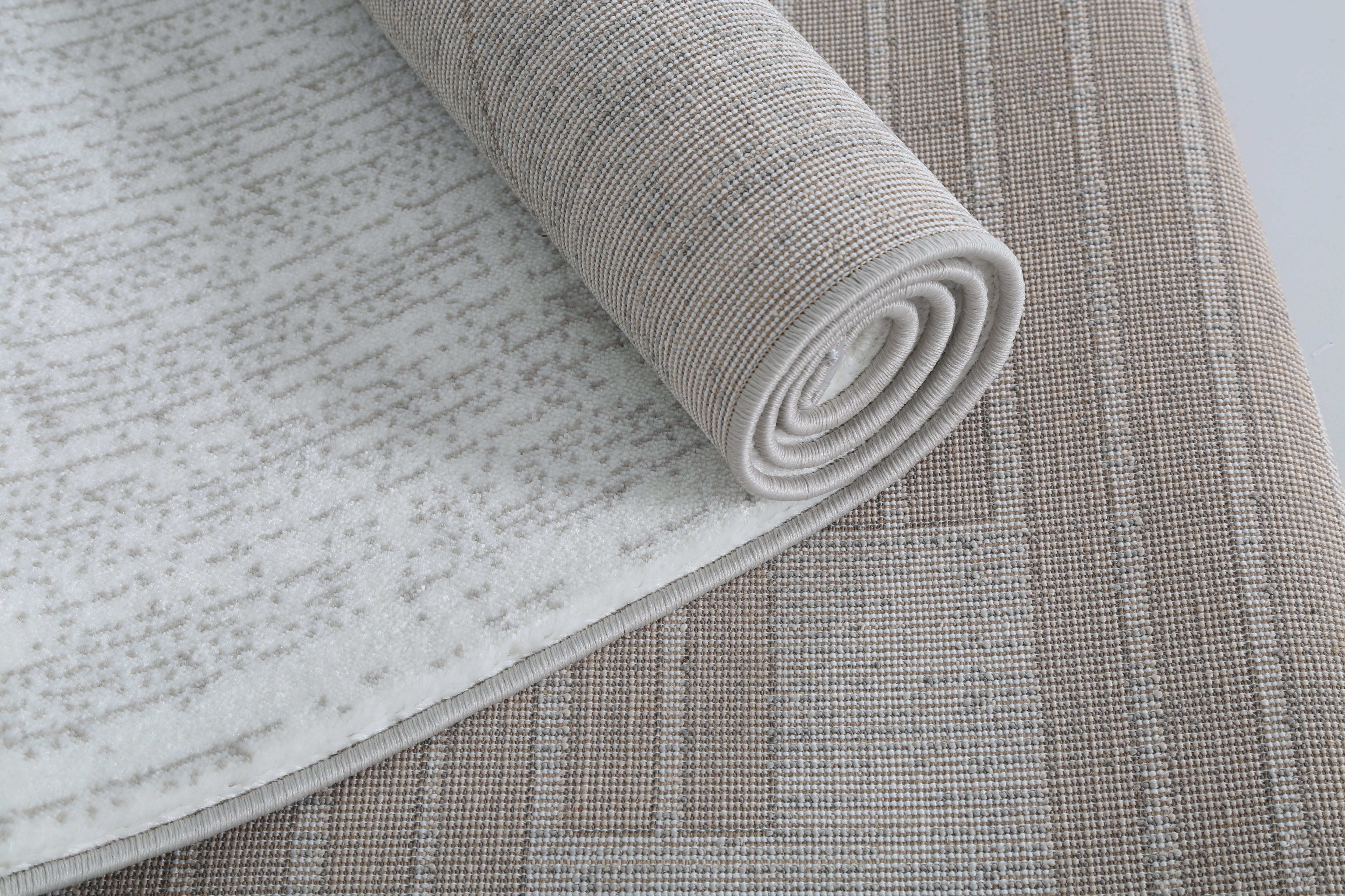 Diania Modern Area Rug – Neutral Abstract Design | Polypropylene & Polyester ( DY -01) - GLARA HOME