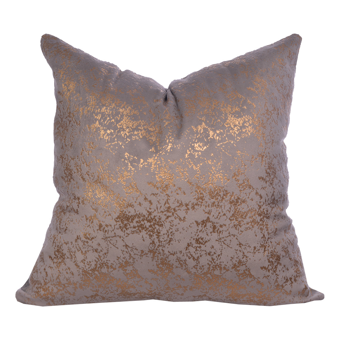 Luxury Velvet Throw Pillow Cover (Grey & Gold Cushion Cover) - GLARA HOME