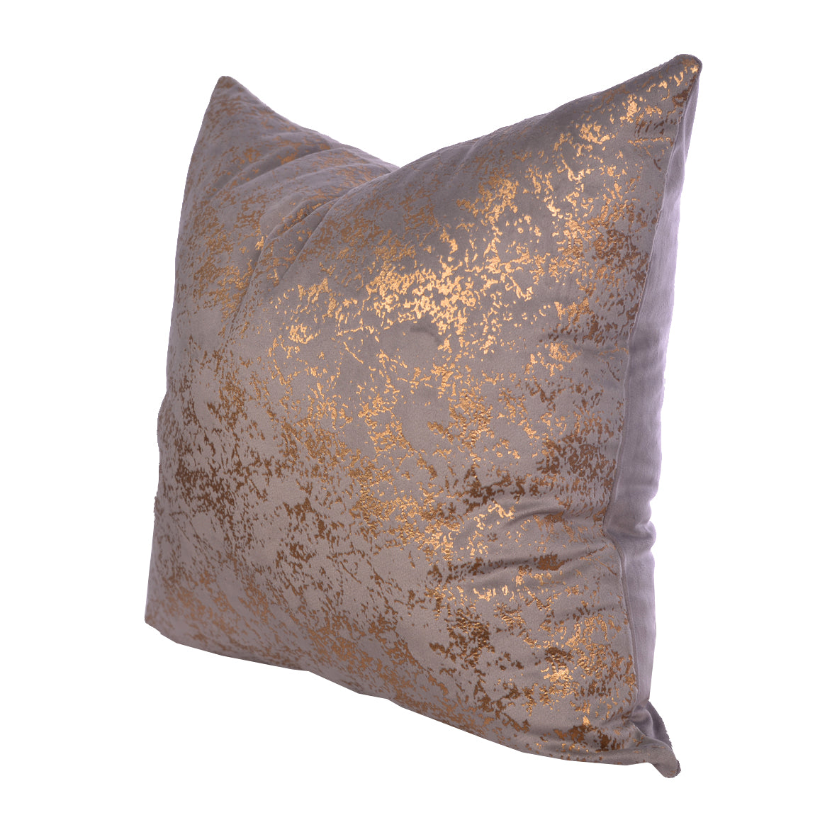 Luxury Velvet Throw Pillow Cover (Grey & Gold Cushion Cover) - GLARA HOME