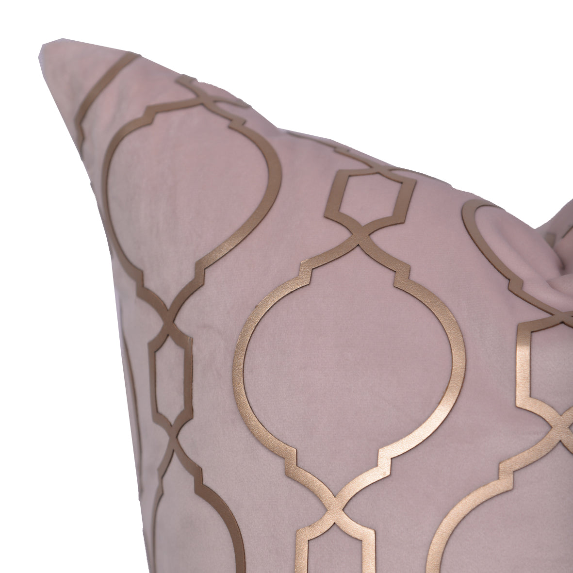 Luxury Velvet Throw Pillow Cover (Cream & Gold Cushion Cover) - GLARA HOME