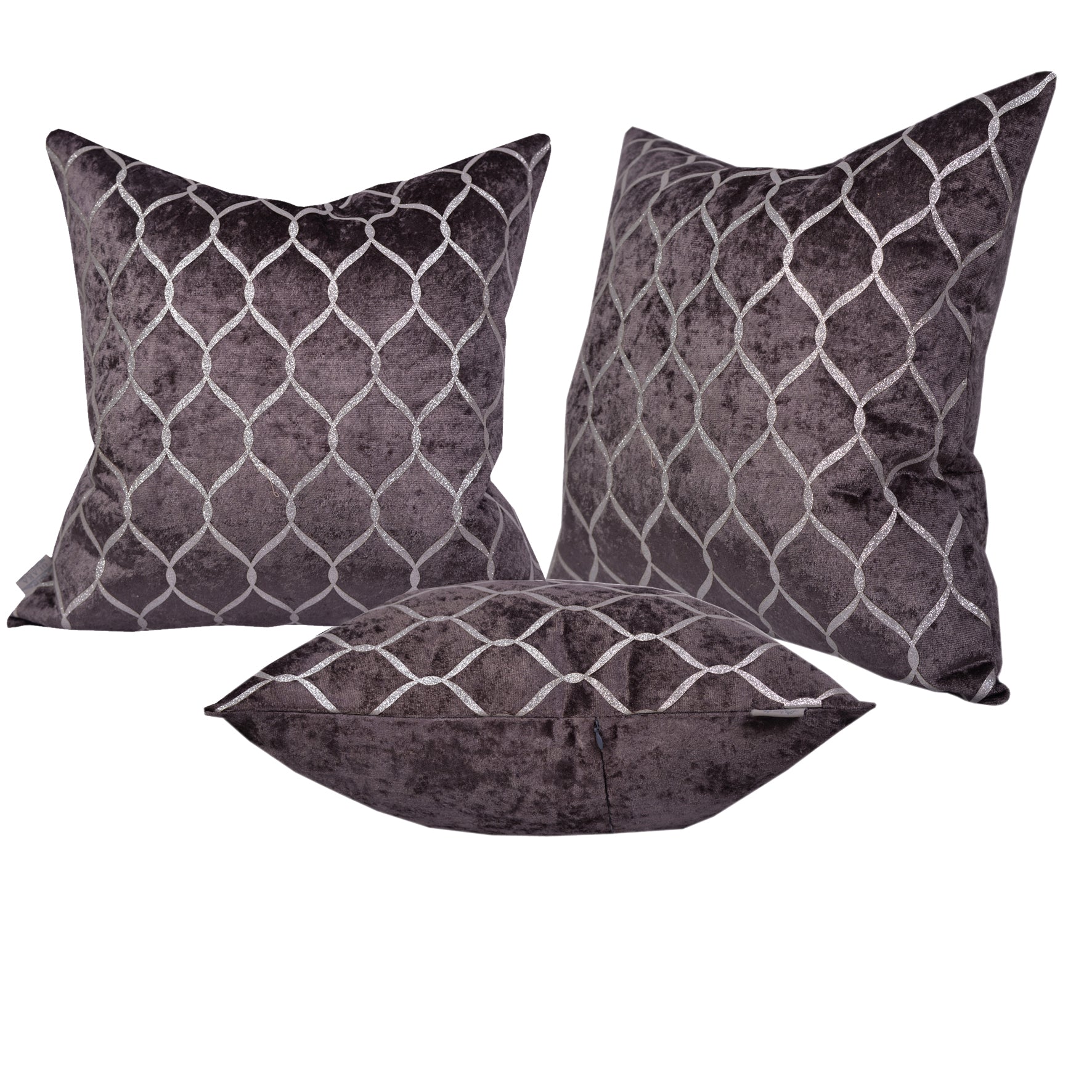 Luxury Velvet Throw Pillow Cover ( Brown Nescafe Cushion Cover) - GLARA HOME