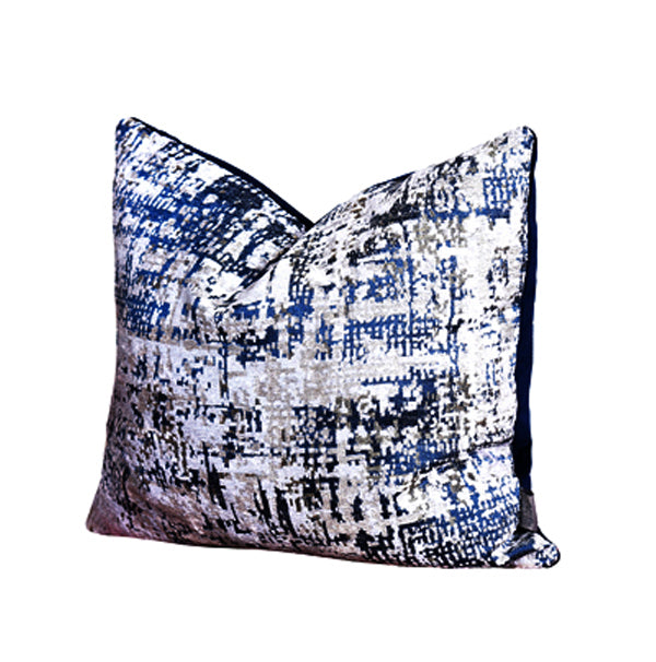 Luxury Patina, velvet throw pillow cover ( Blue Cushion Cover) - GLARA HOME