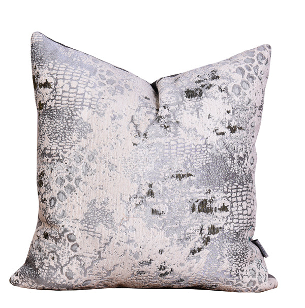 Luxury Patina, Velvet Throw Pillow Cover ( Light Grey Cushion Cover) - GLARA HOME
