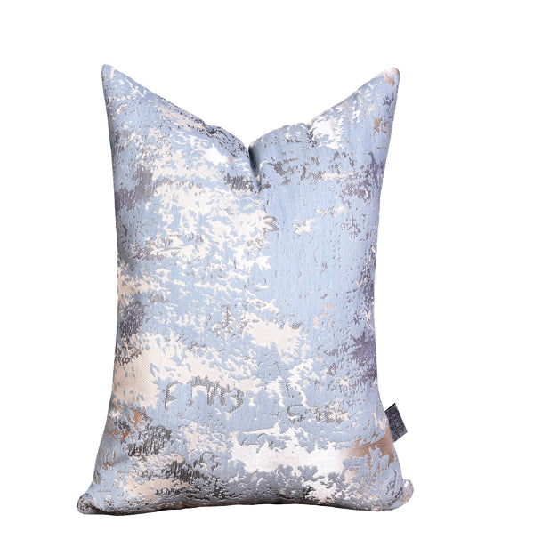 Luxury Patina , Velvet Throw Pillow Cover ( Light Blue Cushion Cover) - GLARA HOME