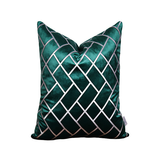 Luxury Velvet Throw Pillow Cover ( Royal Green Cushion Cover) - GLARA HOME