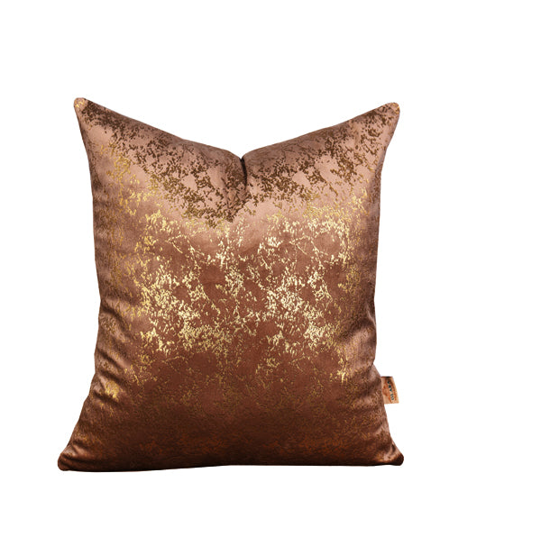 Luxury Metallic Velvet Throw Pillow Cover ( Nescafe Cushion Cover) - GLARA HOME