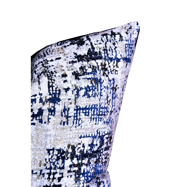 Luxury Patina, velvet throw pillow cover ( Blue Cushion Cover) - GLARA HOME