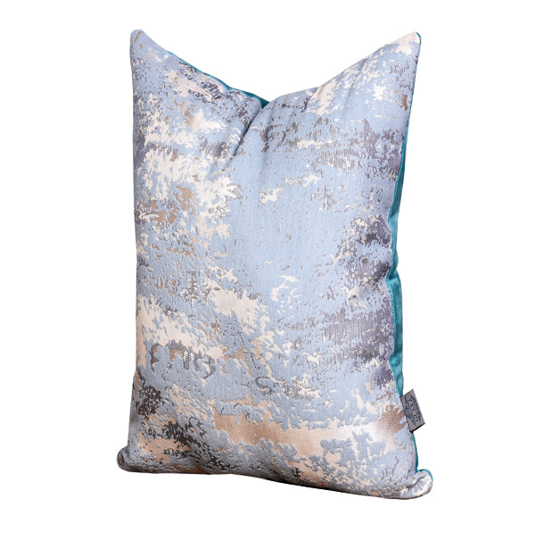 Luxury Patina , Velvet Throw Pillow Cover ( Light Blue Cushion Cover) - GLARA HOME
