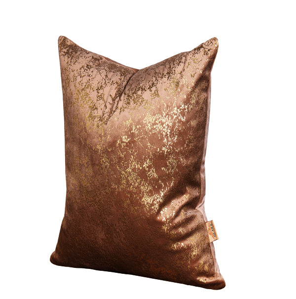 Luxury Metallic Velvet Throw Pillow Cover ( Nescafe Cushion Cover) - GLARA HOME